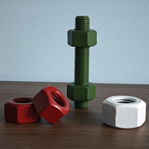 Vícebarevné šrouby potažené PTFE